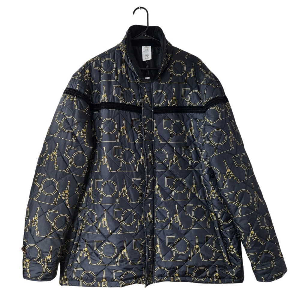 NWT Disney Parks Walt Disney World 50th Anniversary Quilted‎ Jacket Adult XXL